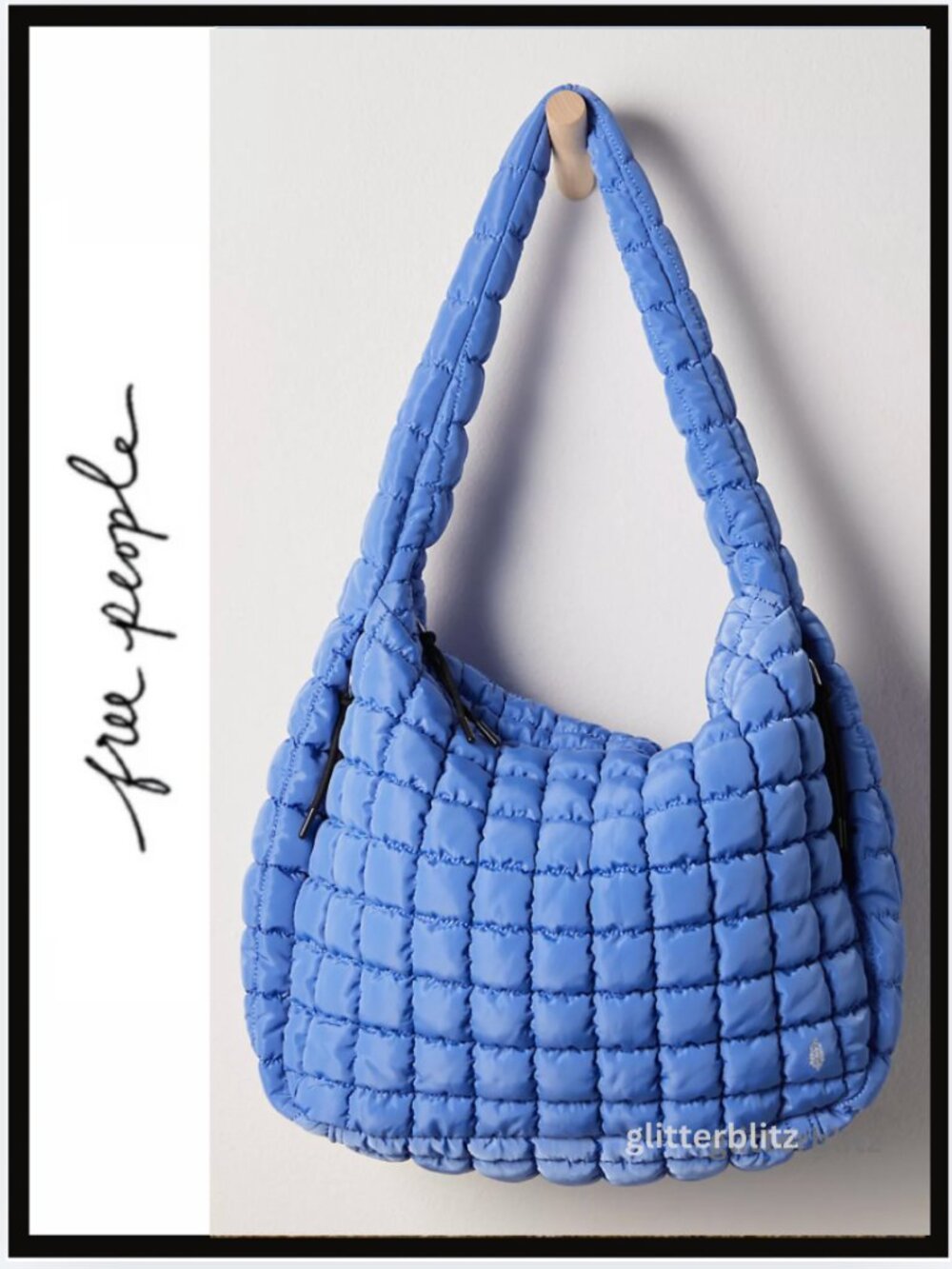 Free People Quilted Carryall Blueberry